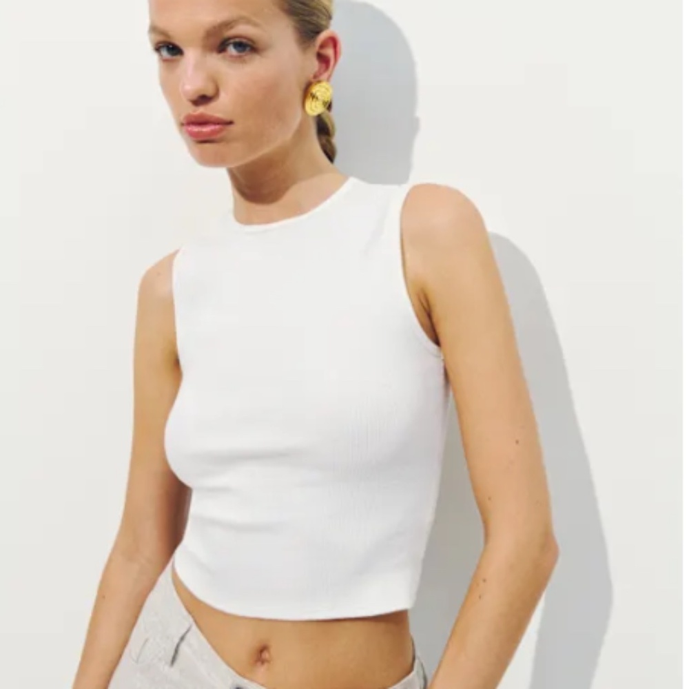 Reformation Ryland Tank in Ivory